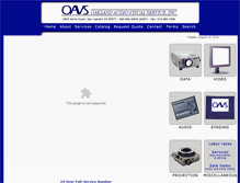 Tablet Screenshot of oavs.com